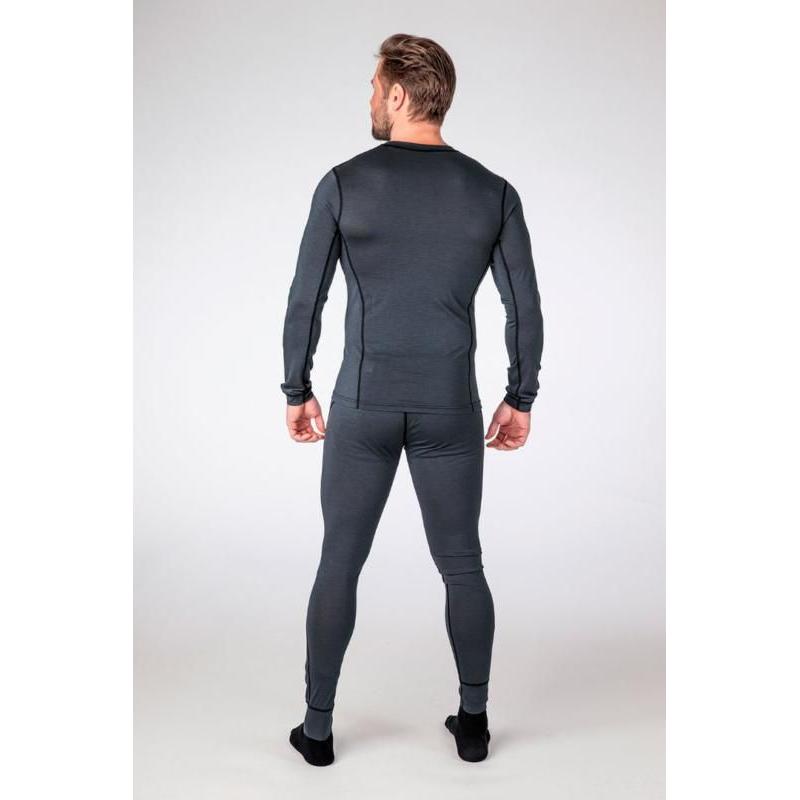 Halvarssons Comfort Long Sleeves Merino Wool Base Layer Top Grey FREE 1 YEAR Returns, FREE UK Delivery | ThrottleChimp