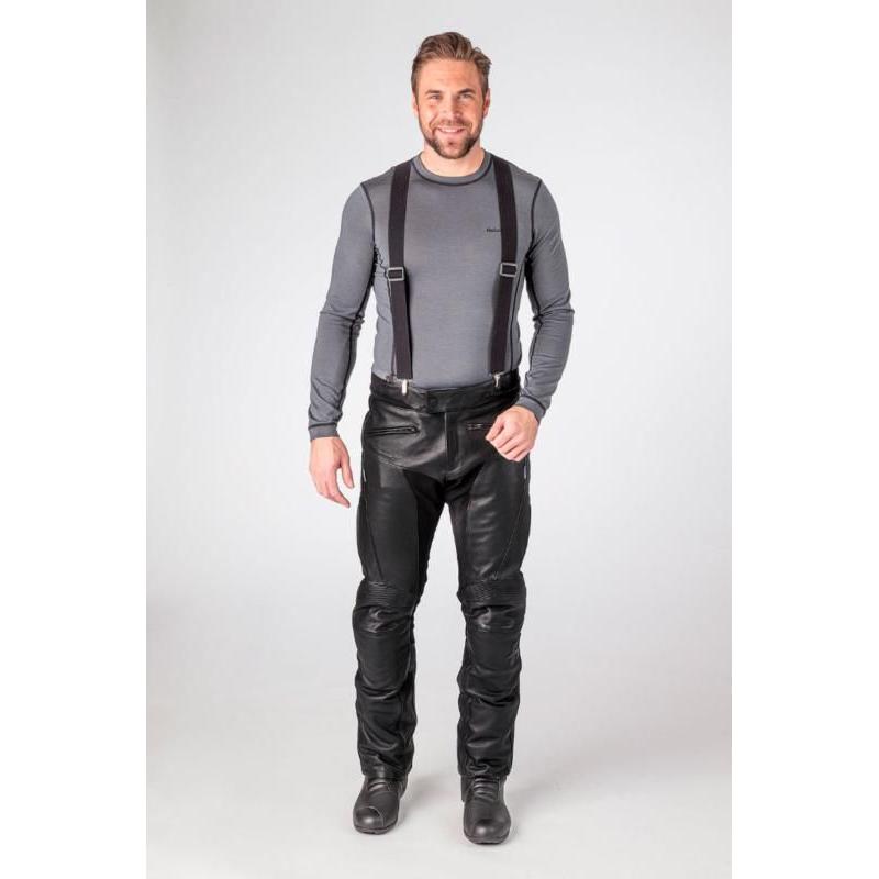 Halvarssons Rullbo Waterproof Leather Trouser Black FREE 1 YEAR Returns, FREE UK Delivery | ThrottleChimp