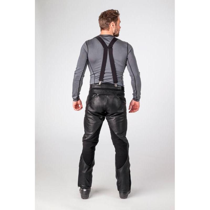 Halvarssons Rullbo Waterproof Leather Trouser Black FREE 1 YEAR Returns, FREE UK Delivery | ThrottleChimp