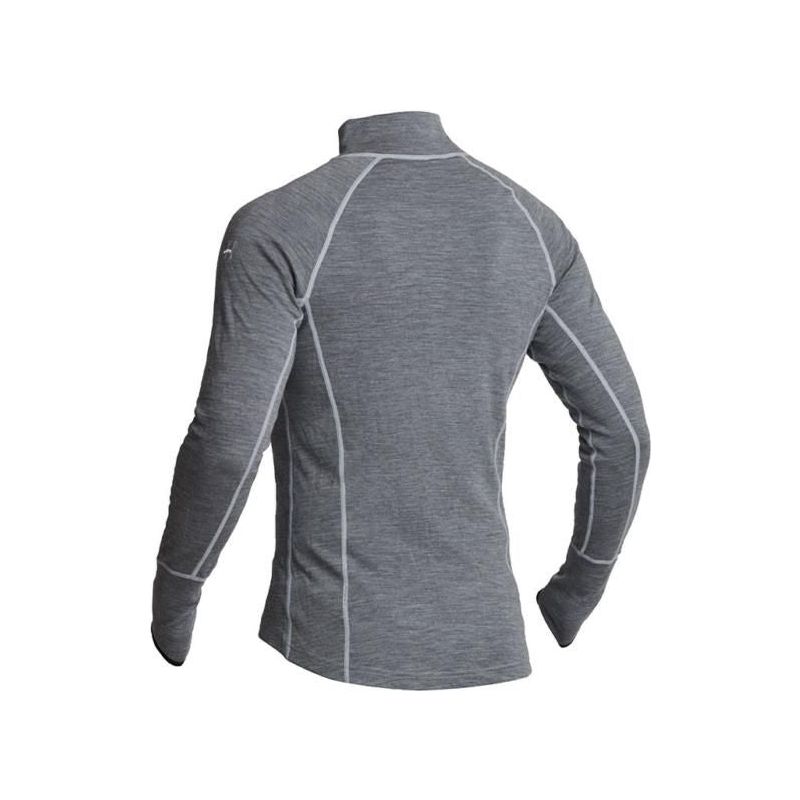 Halvarssons Warm Wool Polo Long Sleeves Base Layer Top Grey FREE 1 YEAR Returns, FREE UK Delivery | ThrottleChimp