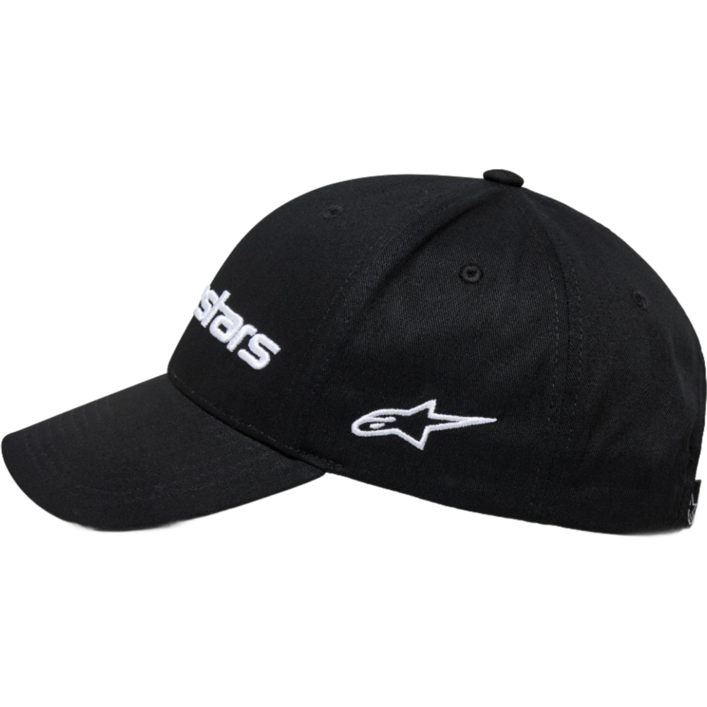 Alpinestars Linear Wordmark 2.0 Cap Black / White FREE 1 YEAR Returns, FREE UK Delivery | ThrottleChimp