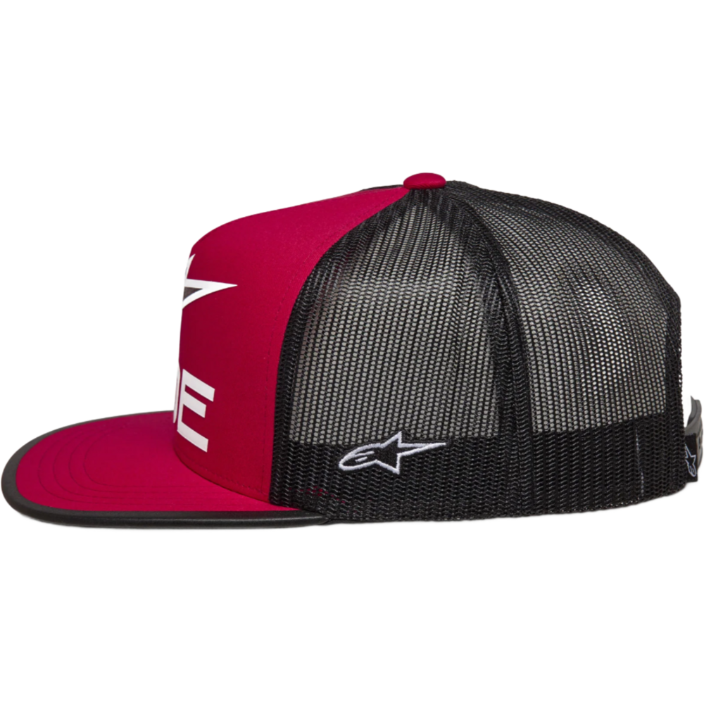 Alpinestars Ride 4.0 Trucker Cap Red / Black / White FREE 1 YEAR Returns, FREE UK Delivery | ThrottleChimp