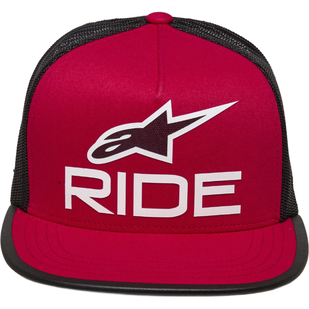 Alpinestars Ride 4.0 Trucker Cap Red / Black / White FREE 1 YEAR Returns, FREE UK Delivery | ThrottleChimp
