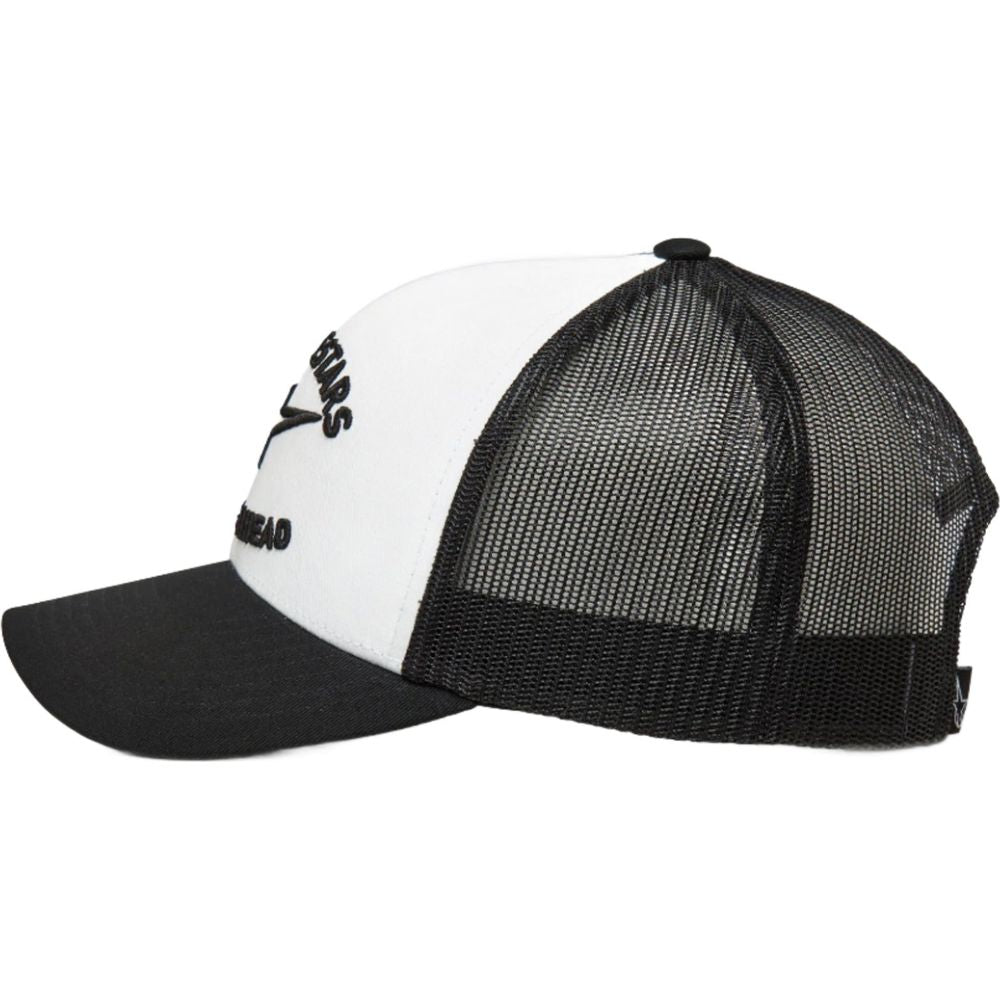 Alpinestars Triple Trucker Cap White / Black / White FREE 1 YEAR Returns, FREE UK Delivery | ThrottleChimp