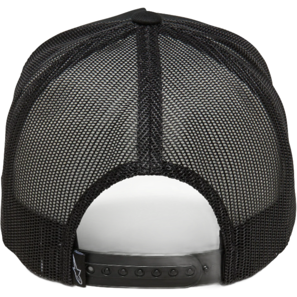 Alpinestars Heritage Patch Trucker Cap Black / Black FREE 1 YEAR Returns, FREE UK Delivery | ThrottleChimp