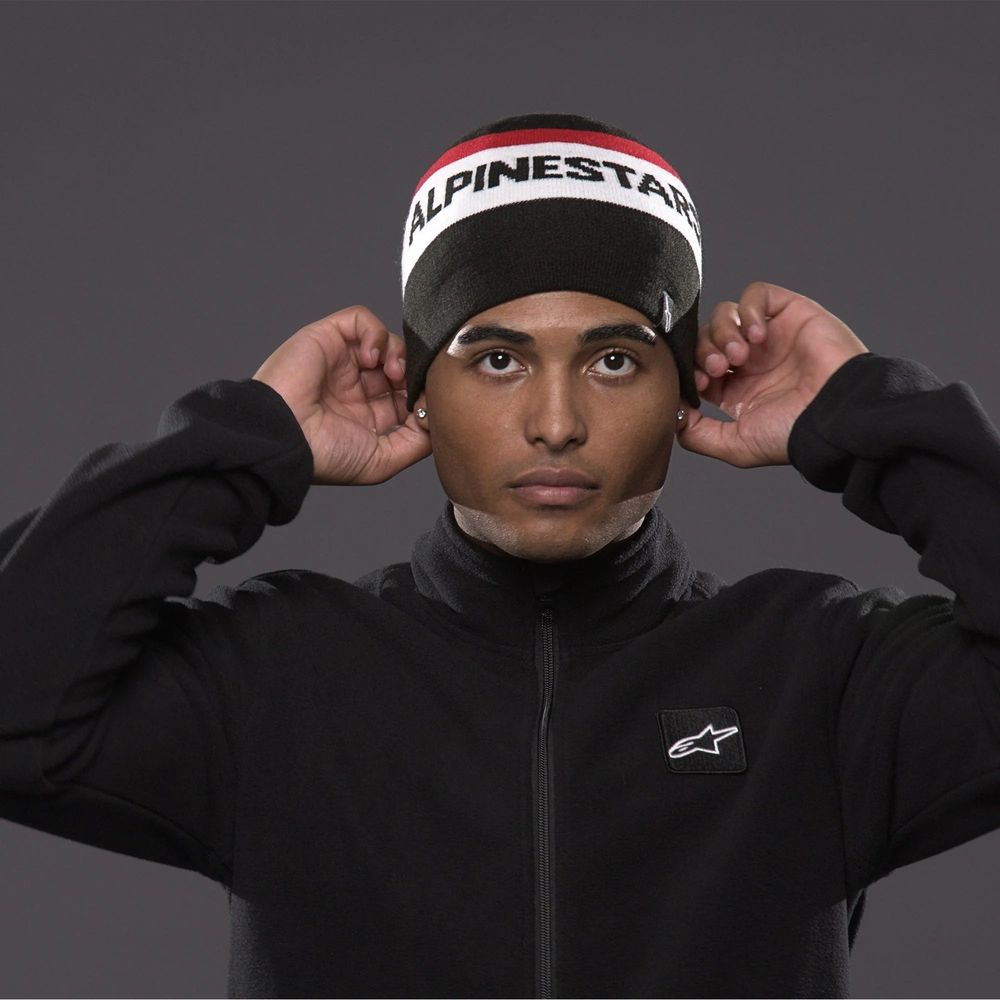 Alpinestars Stake Beanie Black FREE 1 YEAR Returns, FREE UK Delivery | ThrottleChimp