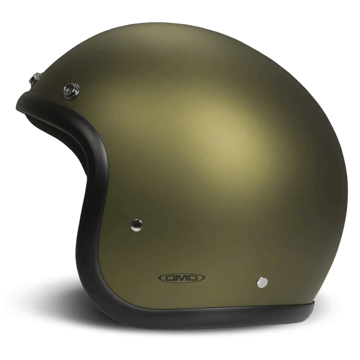 DMD Retro Jet Open Face Helmet Olive Gold FREE UK Delivery, FREE 365 Day Returns | Moto Central
