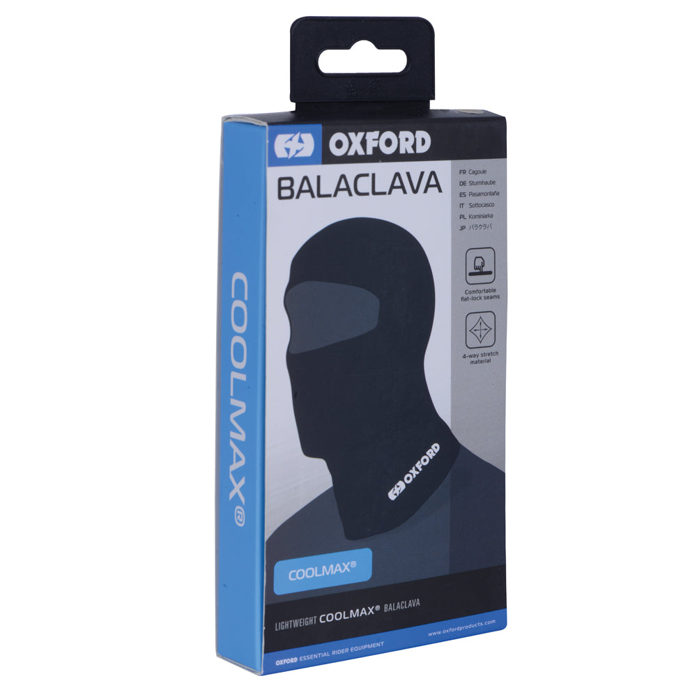 Oxford Coolmax Balaclava Black FREE 1 YEAR Returns, FREE UK Delivery | ThrottleChimp