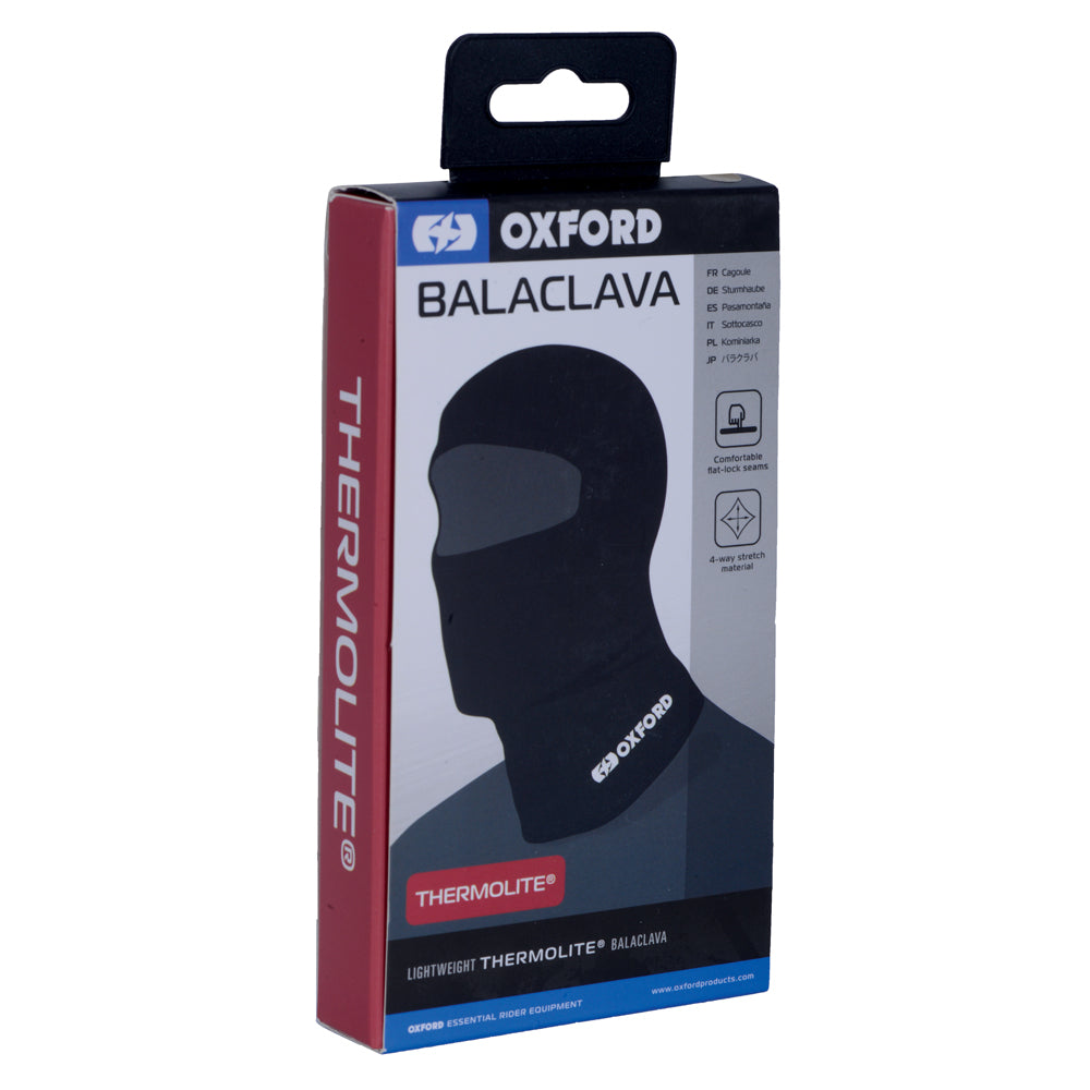 Oxford Thermolite Balaclava Black FREE 1 YEAR Returns, FREE UK Delivery | ThrottleChimp