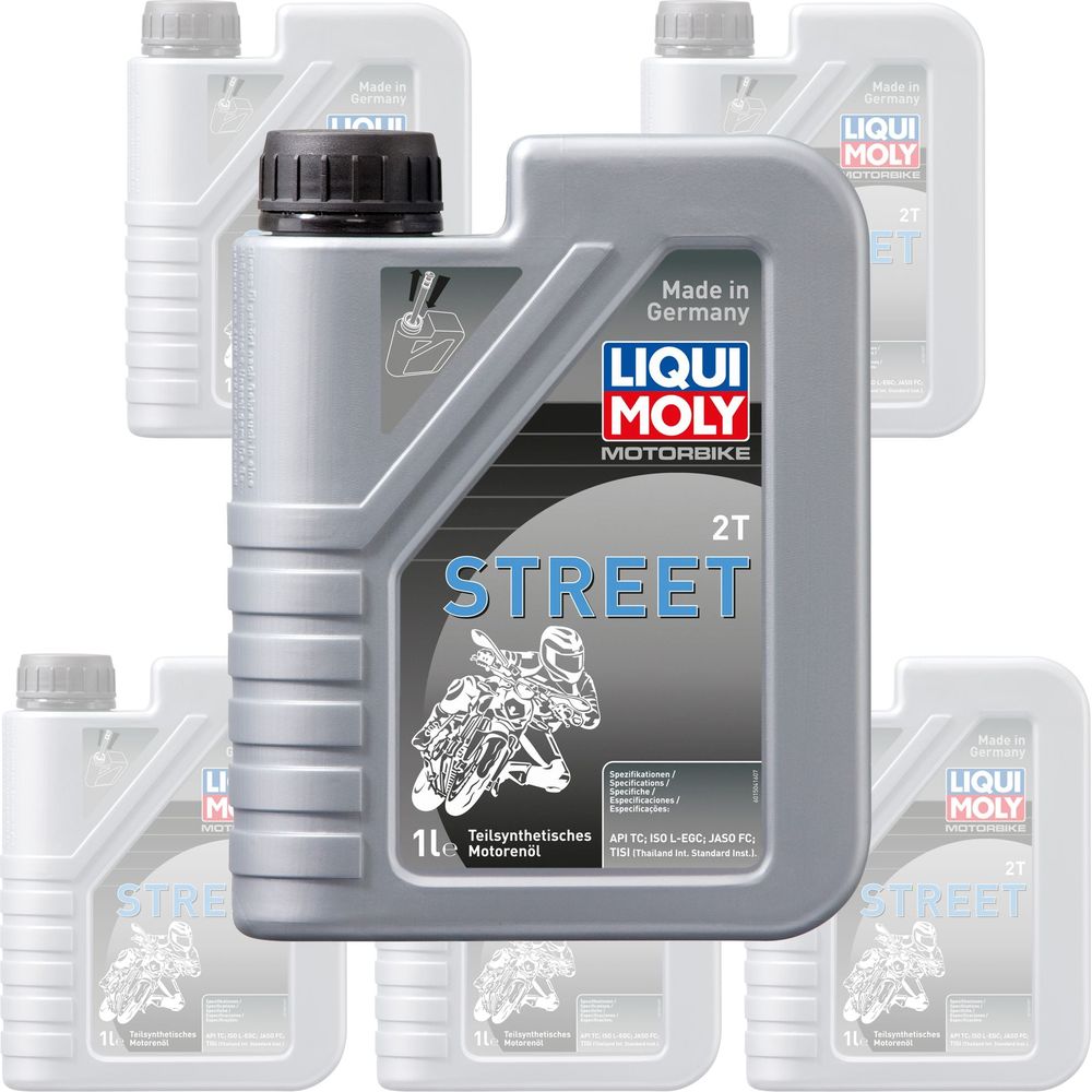 Liqui Moly 2 Stroke Semi Synthetic Motorbike Street Oil - Box of 6 FREE 1 YEAR Returns, FREE UK Delivery | ThrottleChimp
