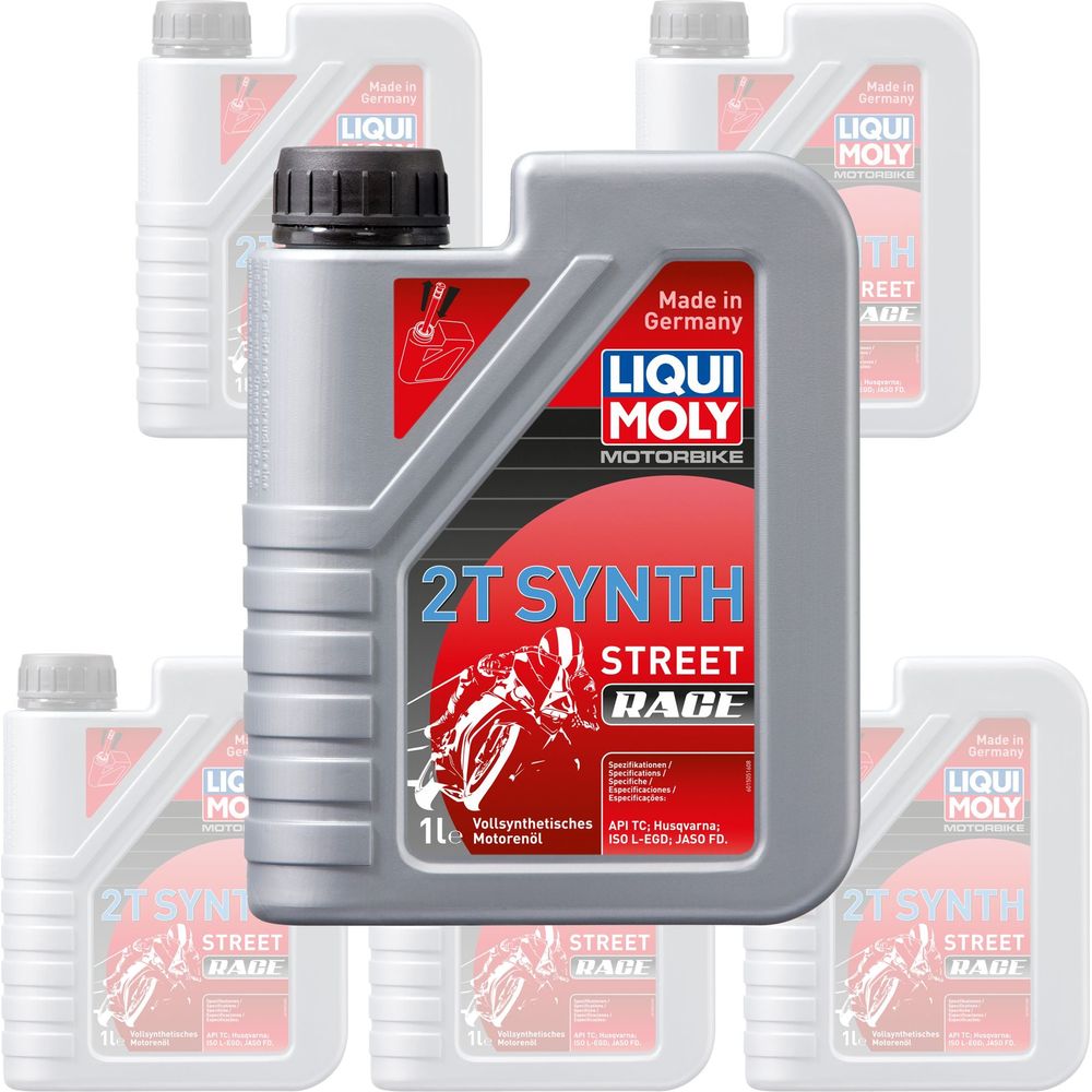 Liqui Moly 2 Stroke Fully Synthetic Street Race Oil - Box of 6 FREE 1 YEAR Returns, FREE UK Delivery | ThrottleChimp