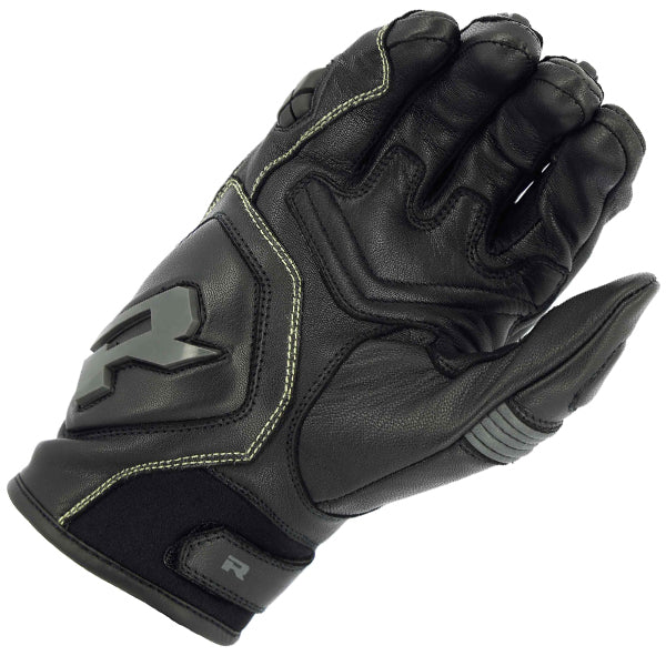 Richa Rotate Leather Gloves Black / Grey FREE 1 YEAR Returns, FREE UK Delivery | ThrottleChimp