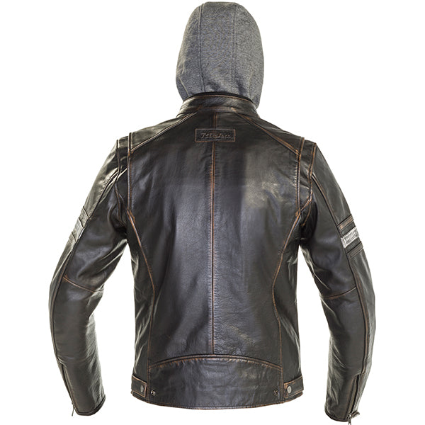 Richa Toulon 2 Hooded Leather Jacket Black FREE 1 YEAR Returns, FREE UK Delivery | ThrottleChimp