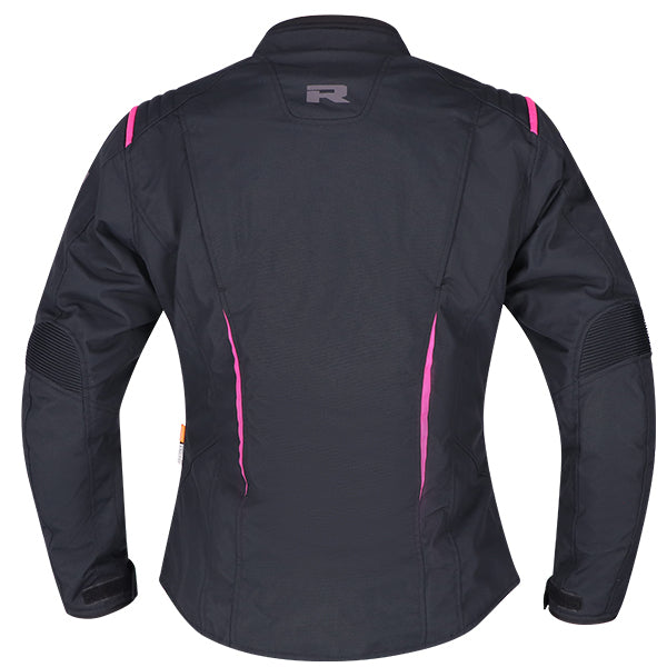 Richa Chloe 2 Ladies Touring Textile Jacket Black / Pink FREE 1 YEAR Returns, FREE UK Delivery | ThrottleChimp