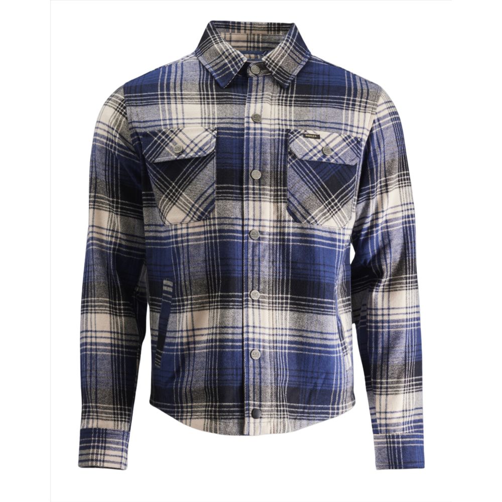 Rokker Houston Rider Shirt Navy FREE 1 YEAR Returns, FREE UK Delivery | ThrottleChimp