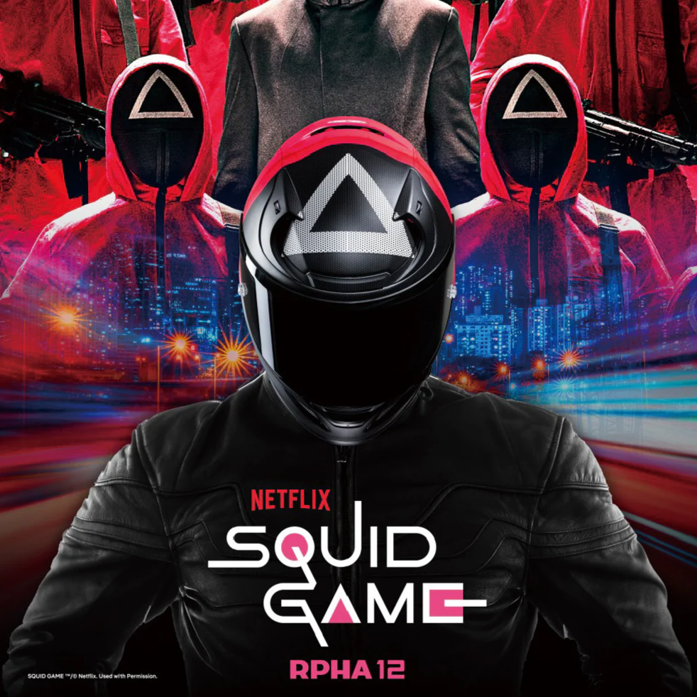 HJC RPHA 12 Squid Game Full Face Helmet MC1SF Red FREE 1 YEAR Returns, FREE UK Delivery | ThrottleChimp