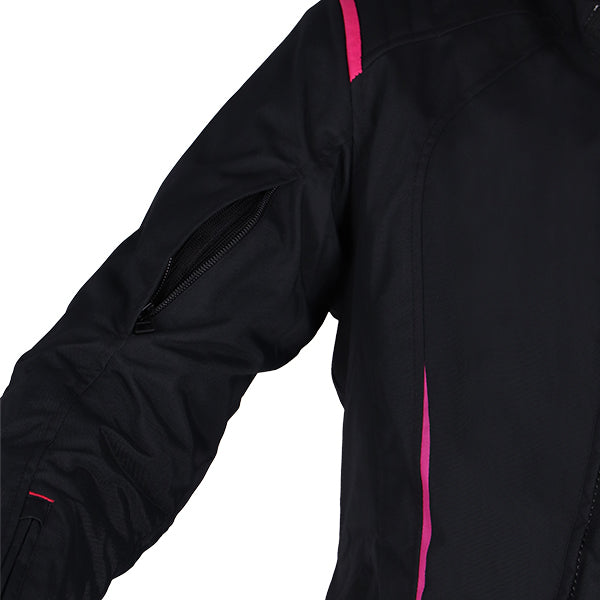 Richa Chloe 2 Ladies Touring Textile Jacket Black / Pink FREE 1 YEAR Returns, FREE UK Delivery | ThrottleChimp