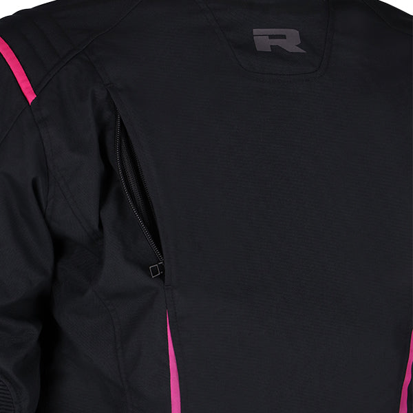 Richa Chloe 2 Ladies Touring Textile Jacket Black / Pink FREE 1 YEAR Returns, FREE UK Delivery | ThrottleChimp