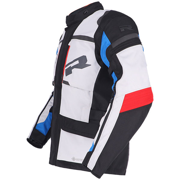 Richa Brutus Touring Gore-Tex Jacket Grey / Blue / Red FREE 1 YEAR Returns, FREE UK Delivery | ThrottleChimp