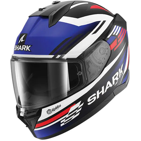 Shark D-Skwal 3 Full Face Helmet Firstlap Matt Black / Blue / Red FREE 1 YEAR Returns, FREE UK Delivery | ThrottleChimp