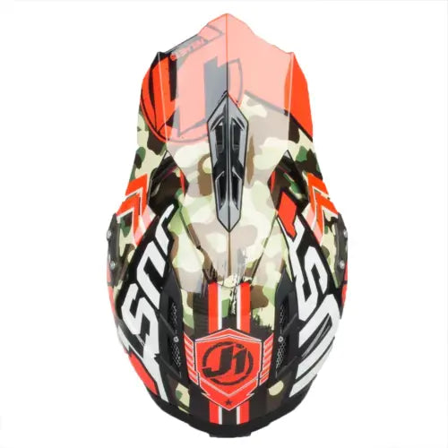 Just1 J12 Carbon MX Helmet Kombat Red FREE 1 YEAR Returns, FREE UK Delivery | ThrottleChimp