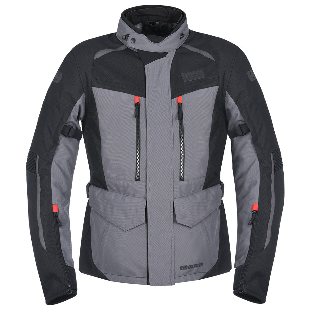 Oxford Continental Advanced Textile Jacket Tech Grey FREE 1 YEAR Returns, FREE UK Delivery | ThrottleChimp