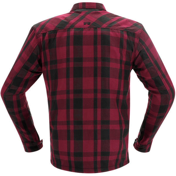 Richa Forest Summer Protective Overshirt Black / Burgundy FREE 1 YEAR Returns, FREE UK Delivery | ThrottleChimp