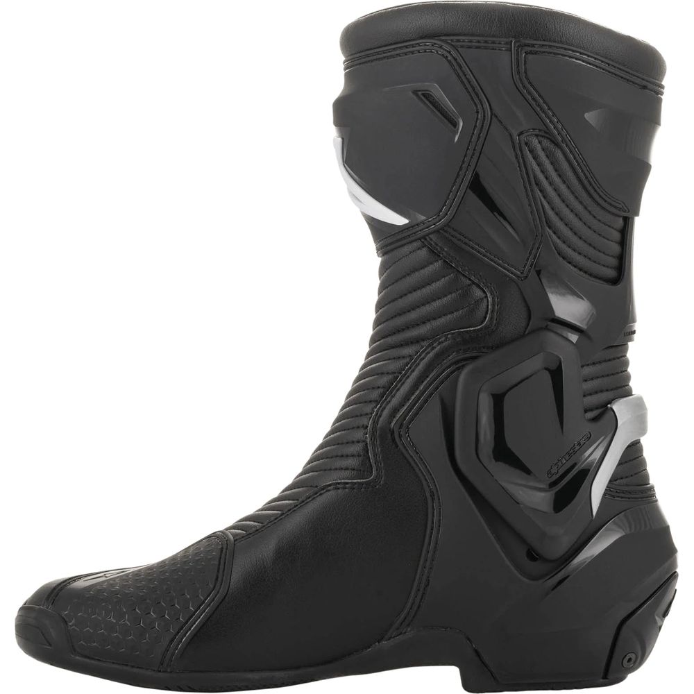 Alpinestars SMX Plus V2 Gore-Tex Boots Black / Silver FREE 1 YEAR Returns, FREE UK Delivery | ThrottleChimp