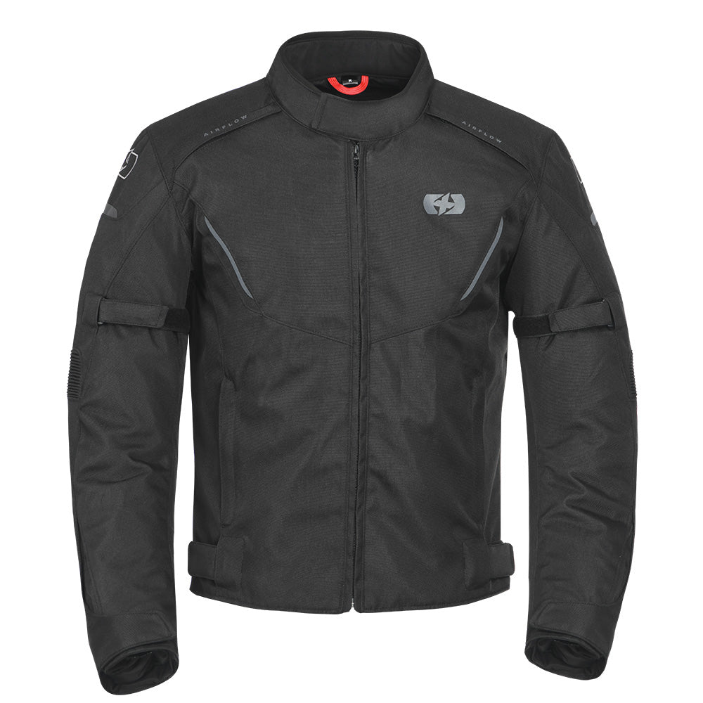 Oxford Delta 1.0 Textile Jacket Stealth Black FREE 1 YEAR Returns, FREE UK Delivery | ThrottleChimp