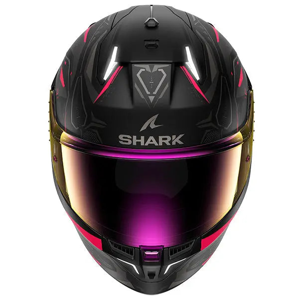 Shark Skwal i3 Full Face Helmet Linik Matt Black / Violet / Anthracite FREE 1 YEAR Returns, FREE UK Delivery | ThrottleChimp