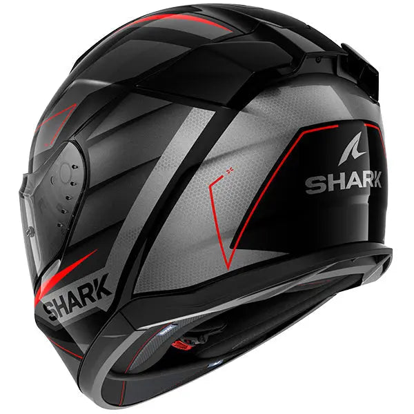 Shark D-Skwal 3 Full Face Helmet Sizler Black / Grey / Red FREE 1 YEAR Returns, FREE UK Delivery | ThrottleChimp