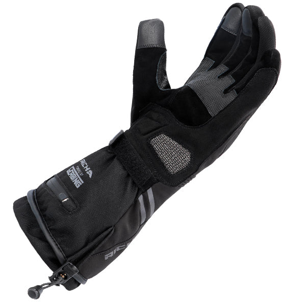 Richa Inferno V12 Ladies Heated Textile Gloves Black FREE 1 YEAR Returns, FREE UK Delivery | ThrottleChimp