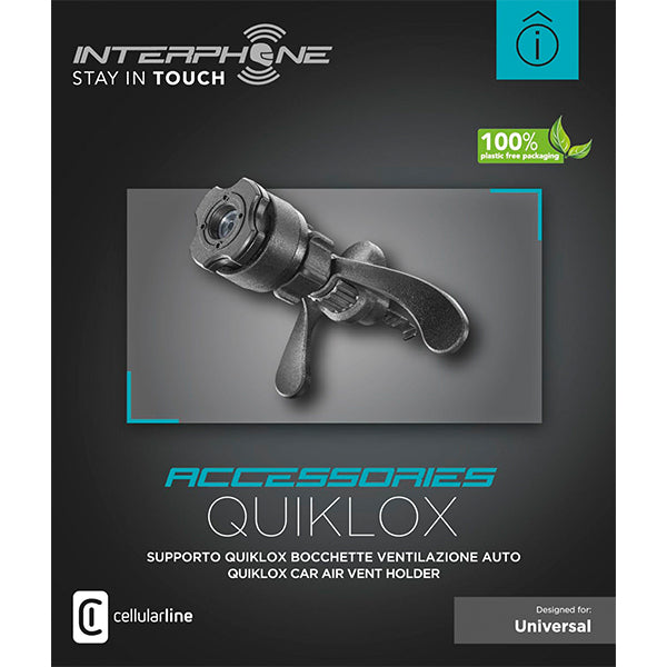 Interphone Quiklox Car Air Vent Holder FREE 1 YEAR Returns, FREE UK Delivery | ThrottleChimp