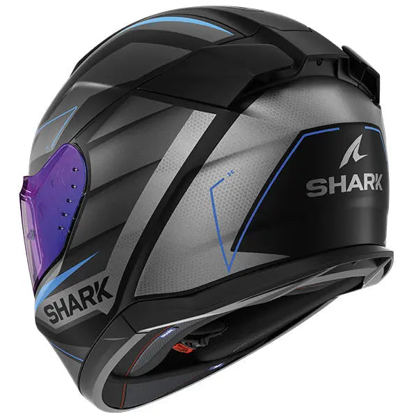 Shark D-Skwal 3 Full Face Helmet Sizler Black / Anthracite / Blue FREE 1 YEAR Returns, FREE UK Delivery | ThrottleChimp