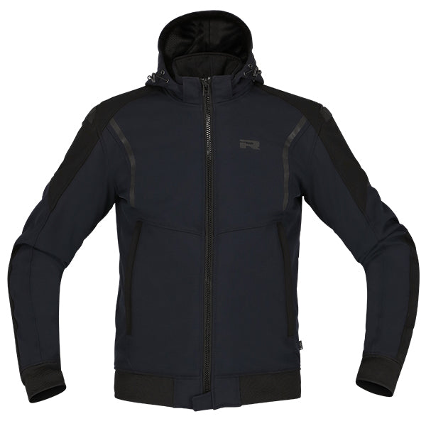 Richa Atomic 2 Hoodie Waterproof Black / Navy FREE 1 YEAR Returns, FREE UK Delivery | ThrottleChimp