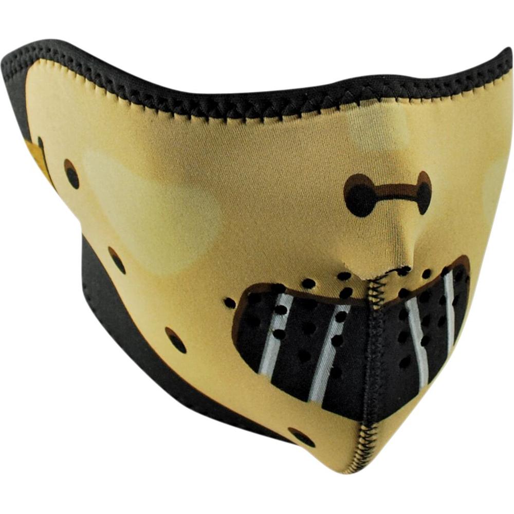 ZAN Neoprene Hannibal Half Mask Black / Tan FREE 1 YEAR Returns, FREE UK Delivery | ThrottleChimp