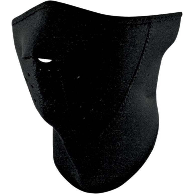 ZAN 3-Panel Neoprene Half Mask With Neck Shield Black FREE 1 YEAR Returns, FREE UK Delivery | ThrottleChimp