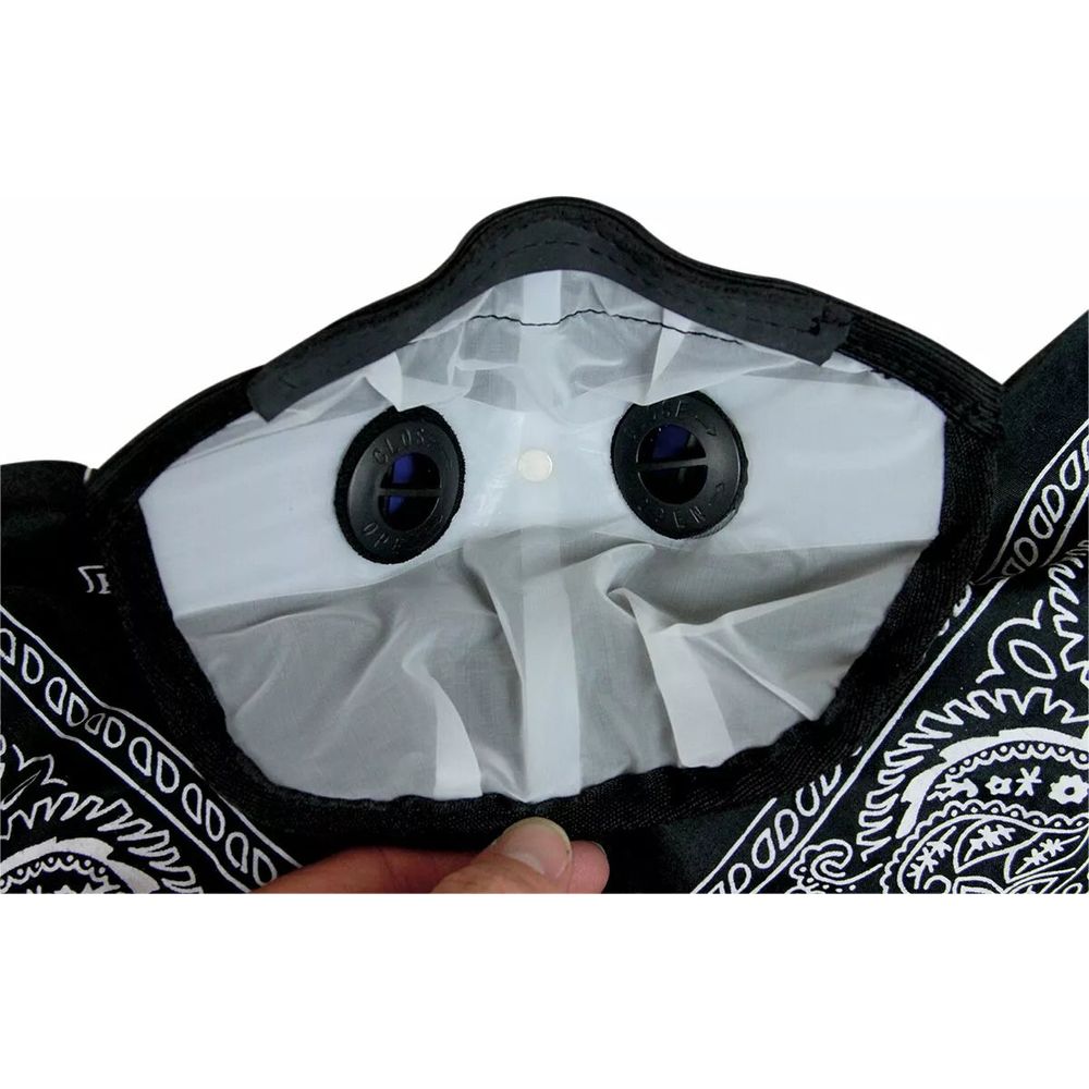 Drag Specialties Pro Series Rider Bandana Dust Masks Black FREE 1 YEAR Returns, FREE UK Delivery | ThrottleChimp