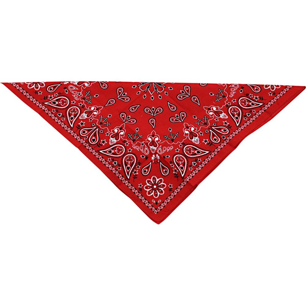 ZAN Cotton Bandana Red FREE 1 YEAR Returns, FREE UK Delivery | ThrottleChimp