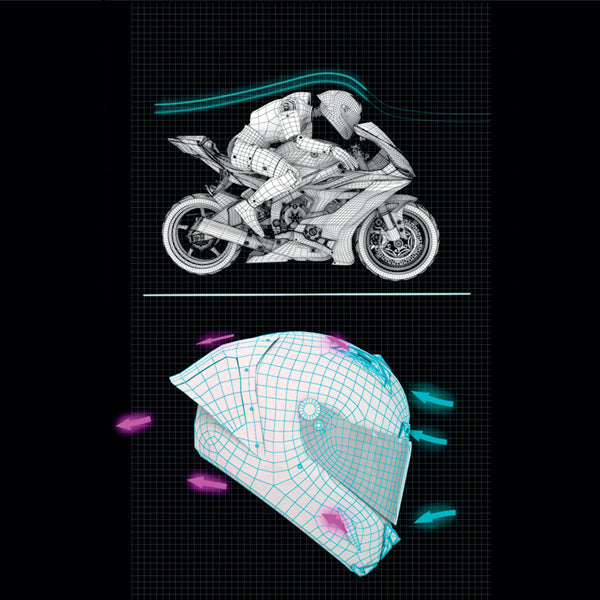 Shark Aeron-GP Full Face Helmet Blank SP White / Carbon / Black FREE 1 YEAR Returns, FREE UK Delivery | ThrottleChimp