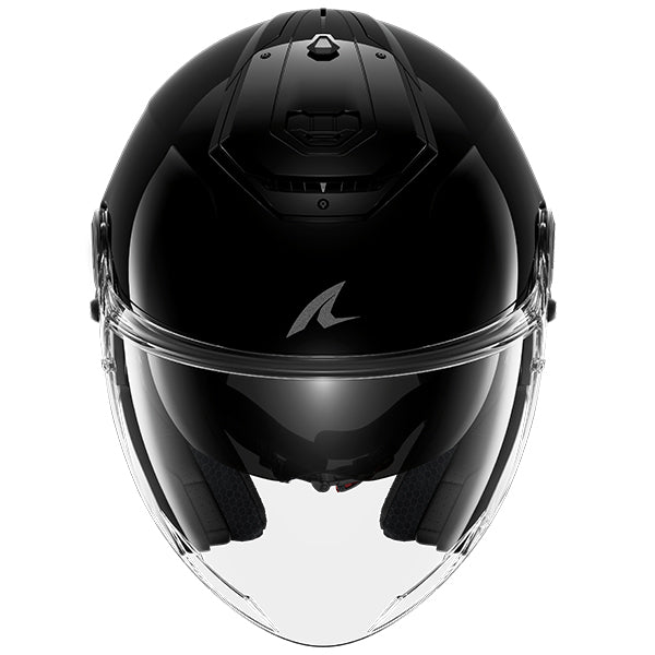 Shark RS Jet Open Face Helmet Blank Black FREE 1 YEAR Returns, FREE UK Delivery | ThrottleChimp