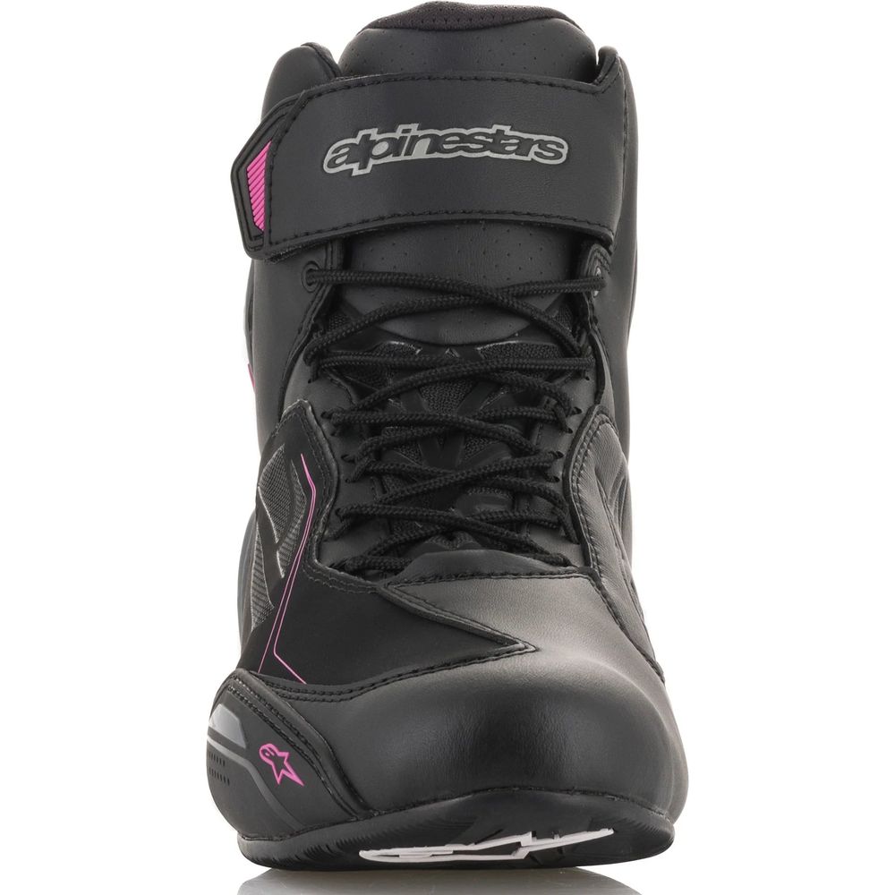 Alpinestars Stella Faster 3 Drystar Ladies Shoes Black / Dark Grey / Fuchsia FREE 1 YEAR Returns, FREE UK Delivery | ThrottleChimp