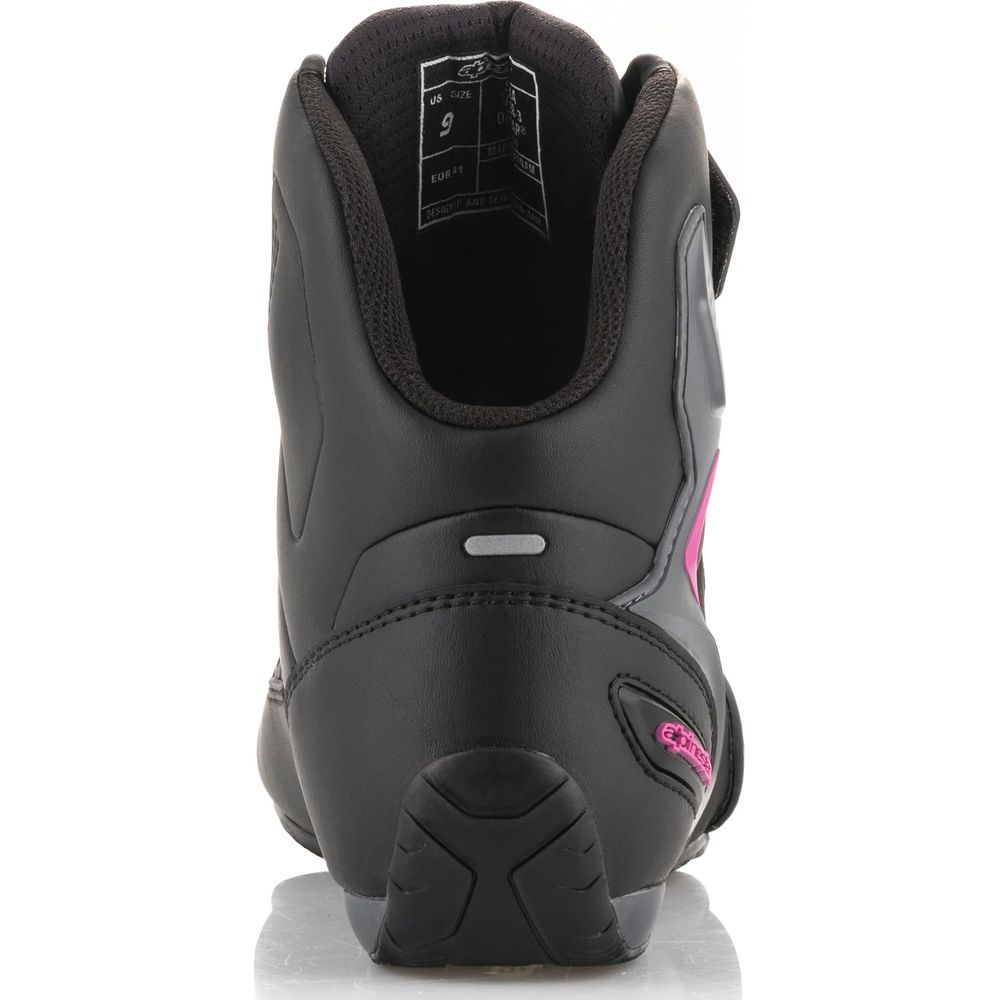 Alpinestars Stella Faster 3 Drystar Ladies Shoes Black / Dark Grey / Fuchsia FREE 1 YEAR Returns, FREE UK Delivery | ThrottleChimp