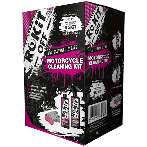 ROKiT Off Motorcycle Cleaning Kit FREE 1 YEAR Returns, FREE UK Delivery | ThrottleChimp