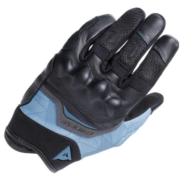 Dainese Ermex Ladies Textile Gloves Black / Mirage Blue FREE 1 YEAR Returns, FREE UK Delivery | ThrottleChimp
