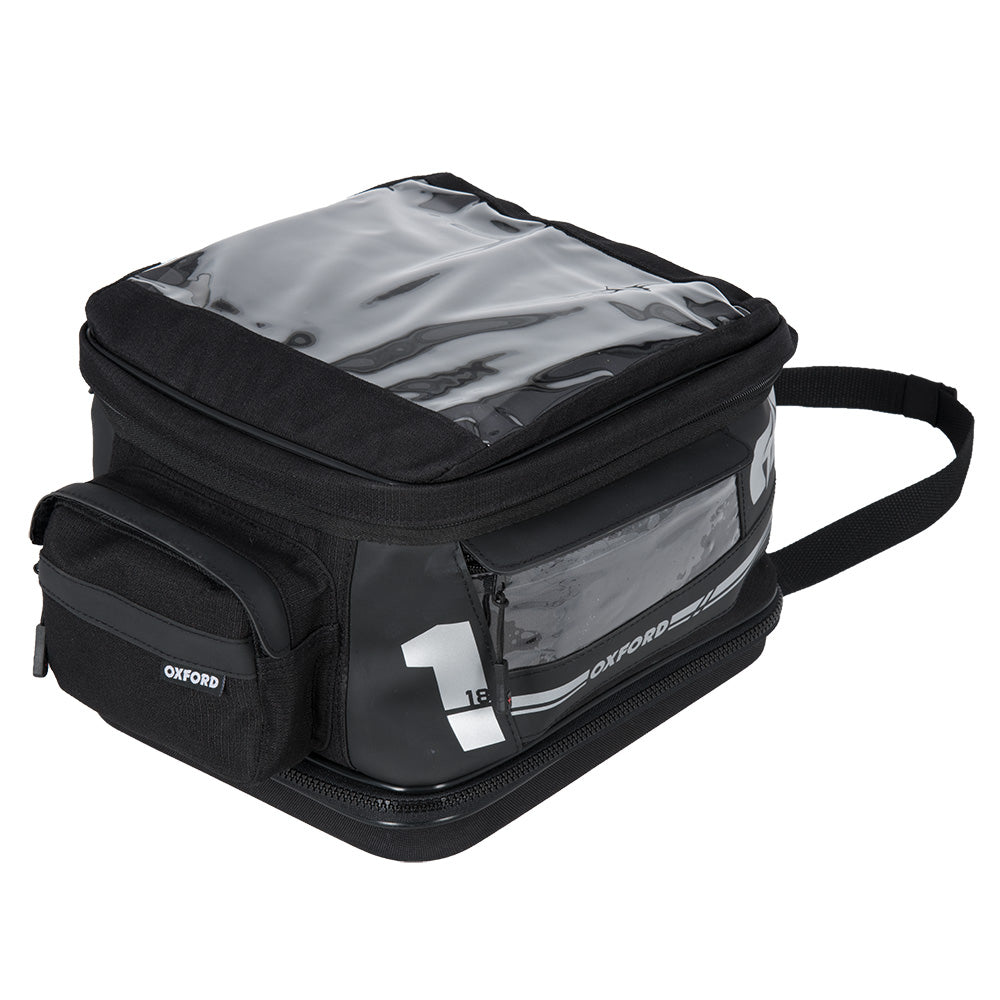 Oxford F1 Small Quick Release Tank Bag Black - 18 Litres FREE 1 YEAR Returns, FREE UK Delivery | ThrottleChimp