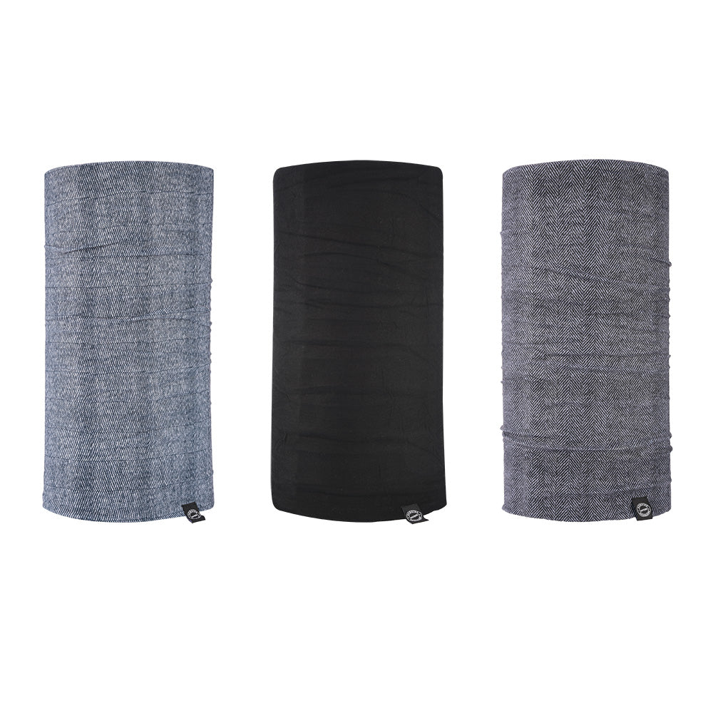Oxford Comfy Head & Neckwear Herringbone - Pack Of 3 FREE 1 YEAR Returns, FREE UK Delivery | ThrottleChimp
