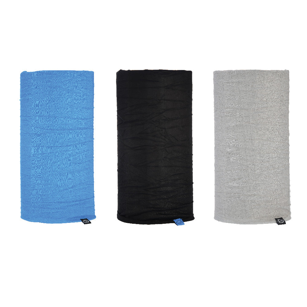 Oxford Comfy Head & Neckwear Blue / Black / Grey - Pack Of 3 FREE 1 YEAR Returns, FREE UK Delivery | ThrottleChimp