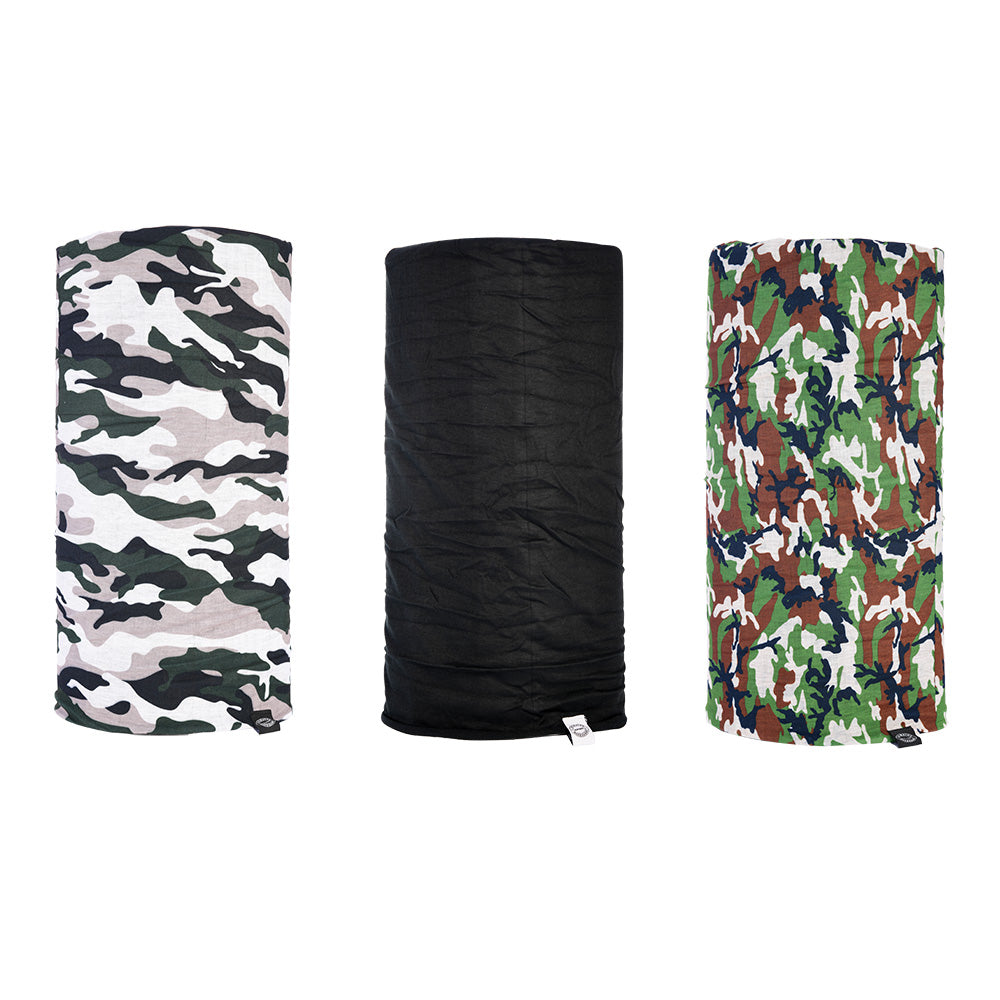Oxford Comfy Head & Neckwear Camo - Pack Of 3 FREE 1 YEAR Returns, FREE UK Delivery | ThrottleChimp