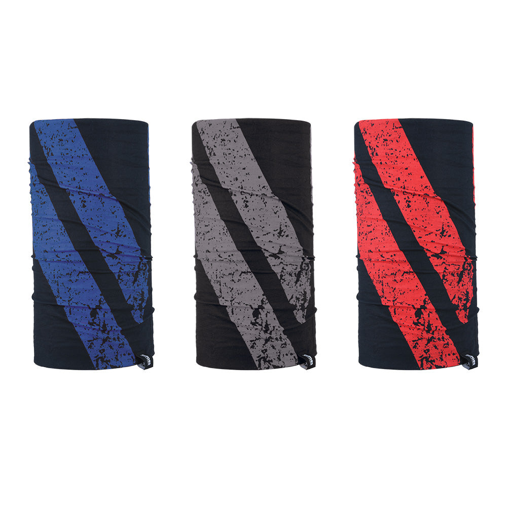 Oxford Comfy Head & Neckwear Graphite Stripe - Pack Of 3 FREE 1 YEAR Returns, FREE UK Delivery | ThrottleChimp
